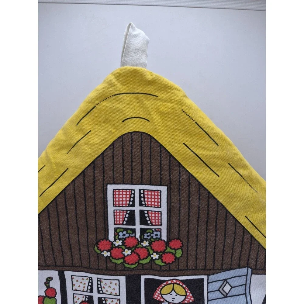 Vtg Pat Albeck Tea Pot Cozy Cover Padded Thatched Roof Cottagecore  Cuckoobird